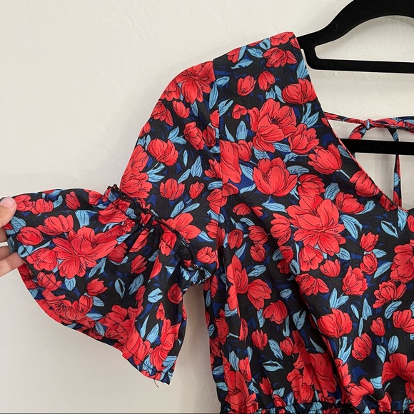 Preloved tie back floral dress - Picture 8 of 9